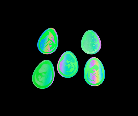Neon Brachiosaurus Egg