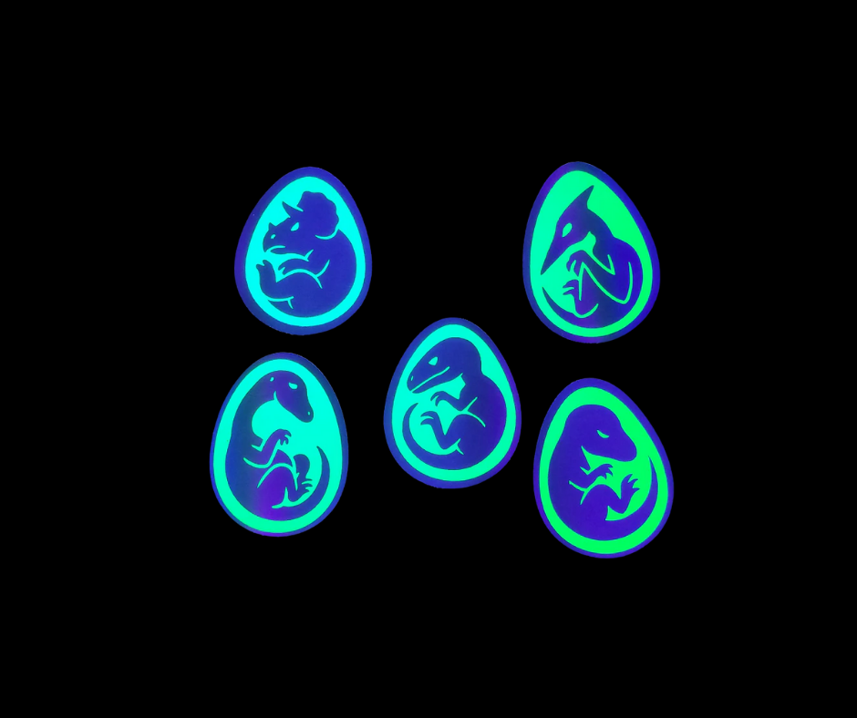 Neon Brachiosaurus Egg