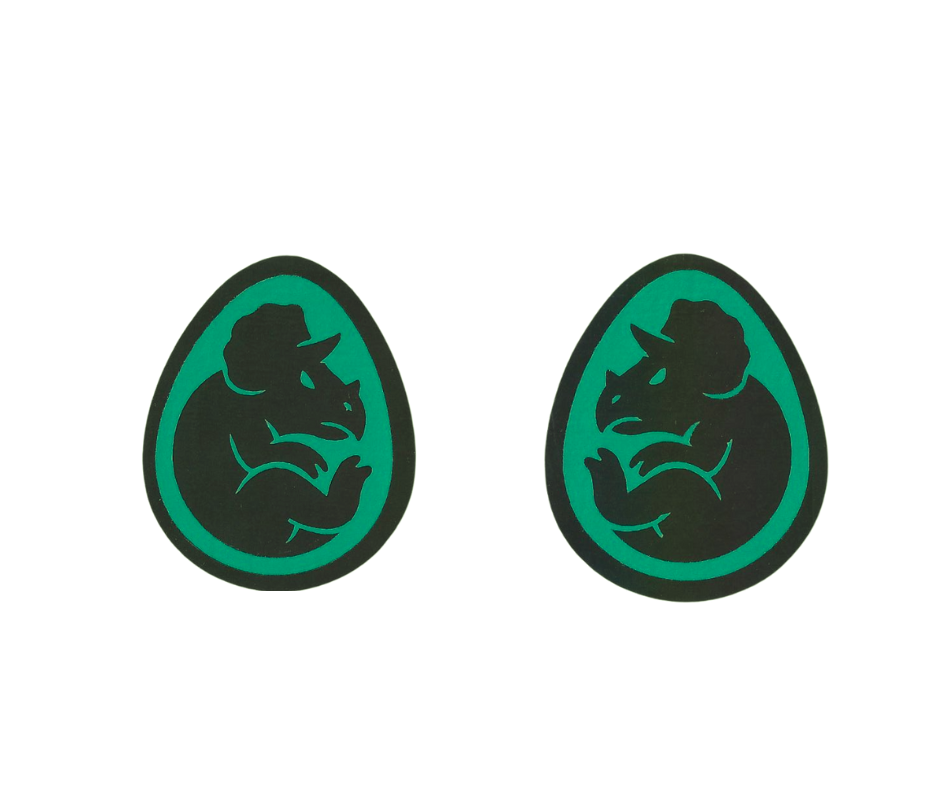 Neon Triceratops Egg